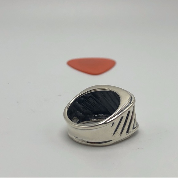 David Yurman Women Silver Cable Cigar Band Ring - Picture 2 of 4